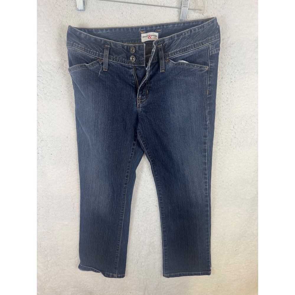 George‎ & Martha Womens Dark Wash Denim Jeans Size 8 Casual Everyday
